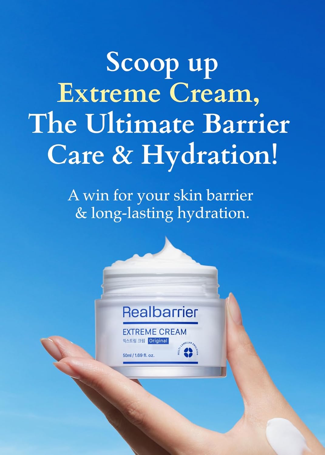 Real Barrier | Extreme Cream | Korean Moisturizer Face Cream, Korean Skin Care | Rich Face Lotion for Sensitive Skin | Hydrating Face Moisturizer with Hyaluronic Acid and Ceramides | 1.69 fl oz (50ml) - Image 9