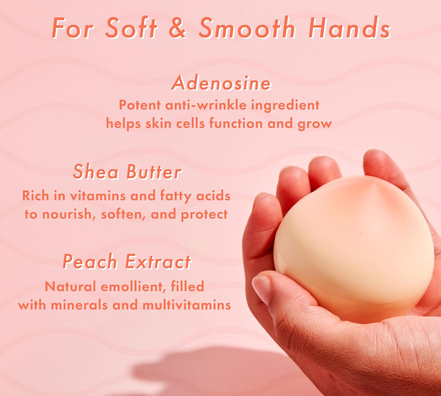 TONYMOLY Peachy Keen Hand Care Set – Hydrating & Anti-Aging Hand Mask + Nourishing Peach Hand Cream for Soft, Smooth Hands – Touchscreen-Friendly Gloves - Image 3