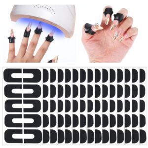 150pcs Nail Polish Protector for Fingers,Nail Art Kit,U-Shape Latex Nail Polish Barrier Peel Off,Skin Cuticle Protector For French Nail Stickers Stamp Painting Manicure DIY Nail Art Supplies