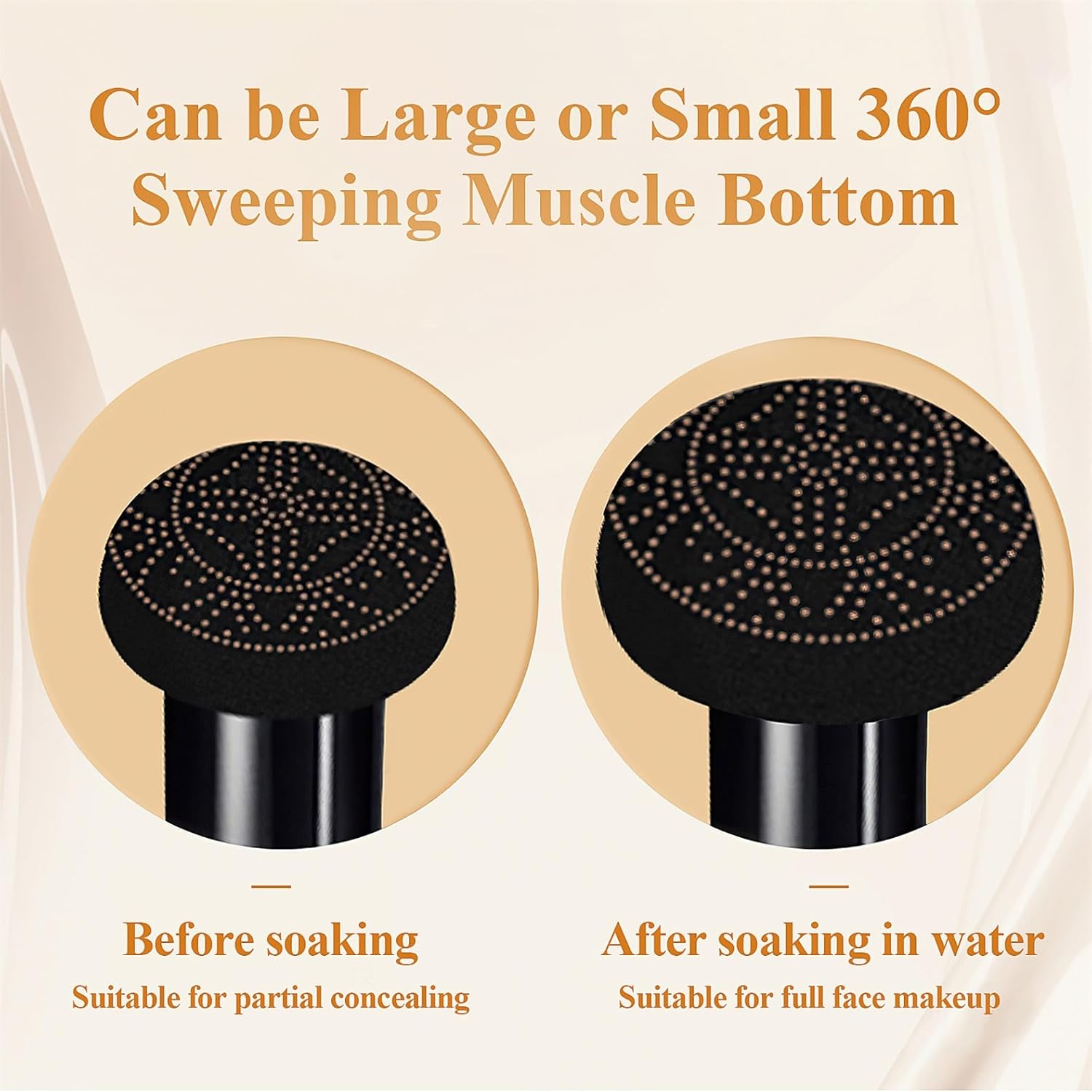 Mushroom Head Air Cushion CC Cream Foundation Full Coverage Moisturizing Concealer 30ml Ivory - Image 7
