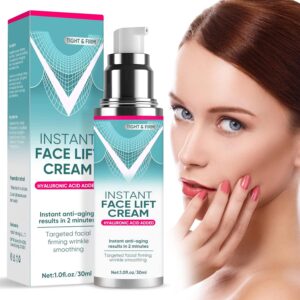 Instant Face Lift Cream, Gentle Anti-Aging Serum with Plant Extracts, Visibly Face, Neck & Eyes Cream- Firm& Tighten Sagging Skin, Reduces Wrinkles, Fine Lines & Puffiness in 2 Minutes