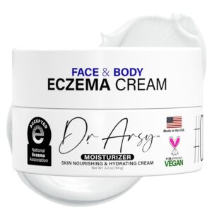 Eczema Cream for Face & Body | Ultra-Rich Relief & Repair Lotion for Itchy Skin | Clinically Tested | Vegan | For Adults & Kids | Made in USA | 3.2 oz