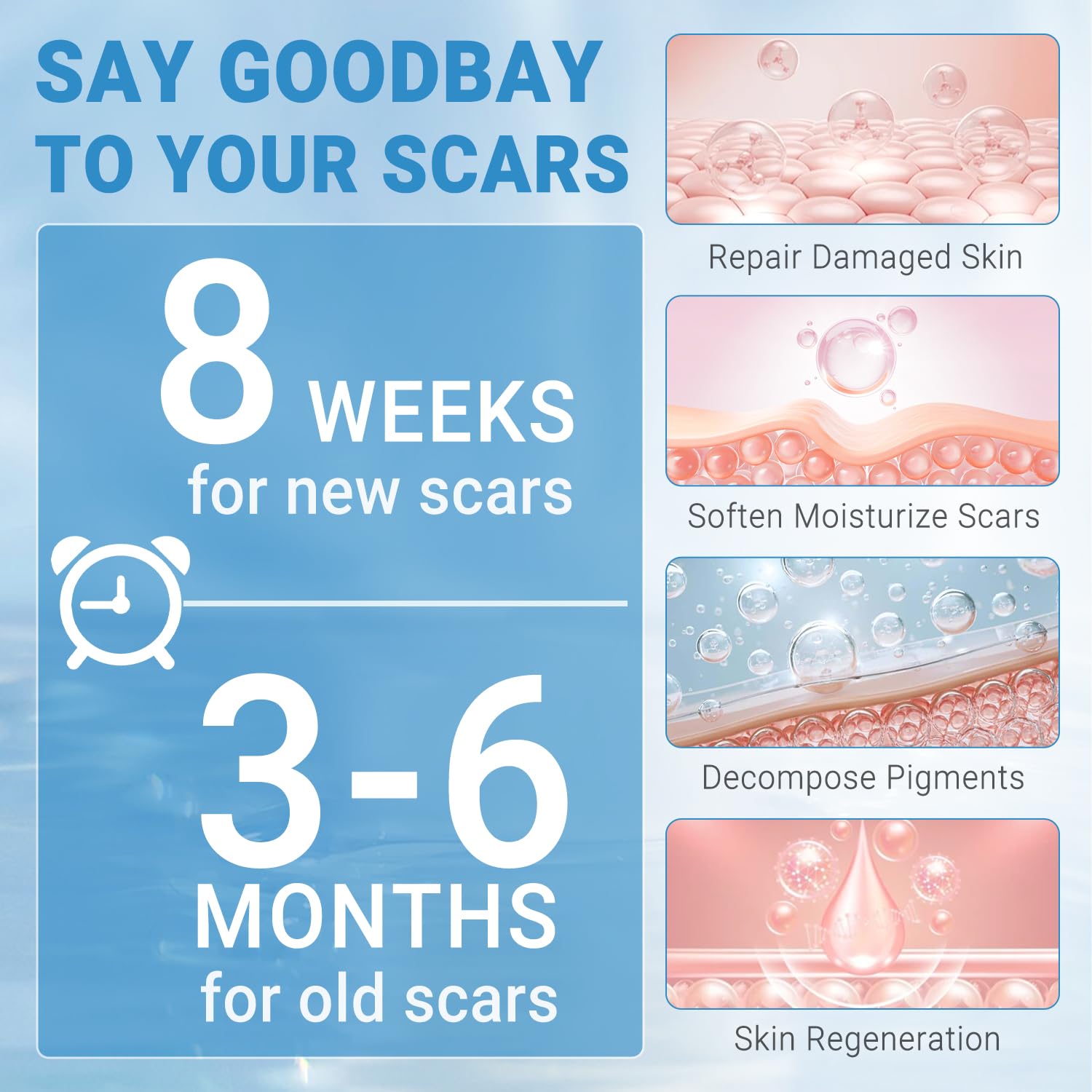 Silicone Scar Gel, Scar Cream, Advanced Scar Gel for Surgical Scars, Stretch Marks, Keloid Bump Removal, Old and New Scars 0.70oz (20g) - Image 5