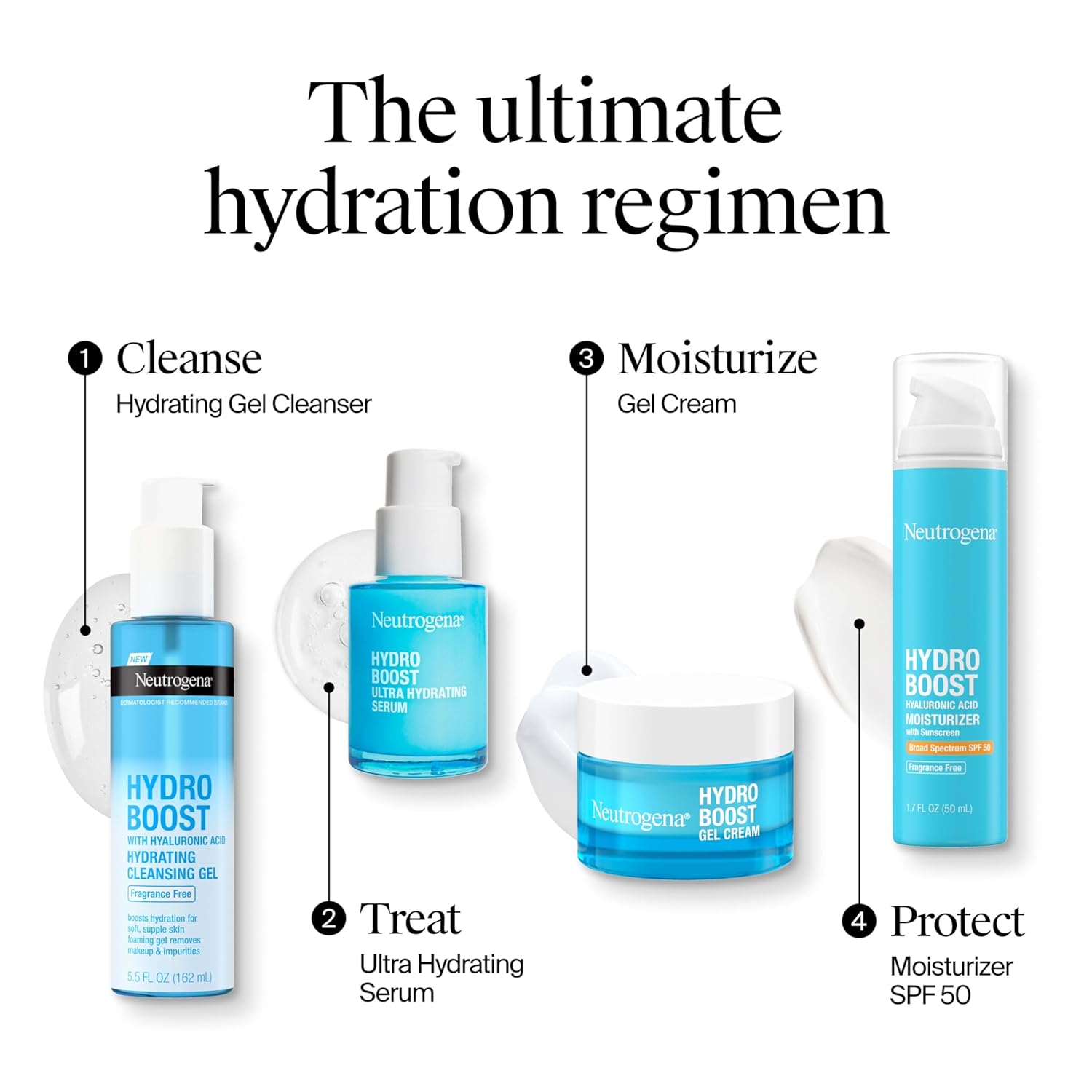Neutrogena Hydro Boost Skincare Set 1.7 oz Gel Cream and 0.5 oz Cleanser - Image 9