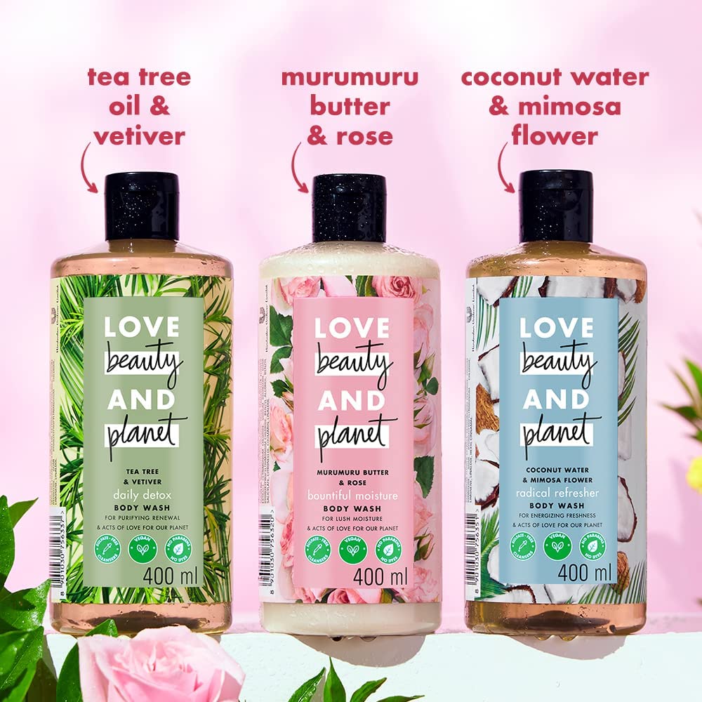 Lovee Beautty & Planet Murumuru Butter and Rose Moisturising Body Wash|Crème Shower Gel for Soft Skin,200ml - Image 7