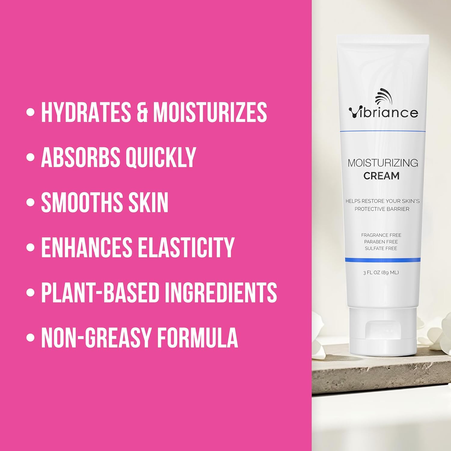 Vibriance 3 Fl Oz Nourishing Plant-Based Face Cream for All Skin Types - Image 3