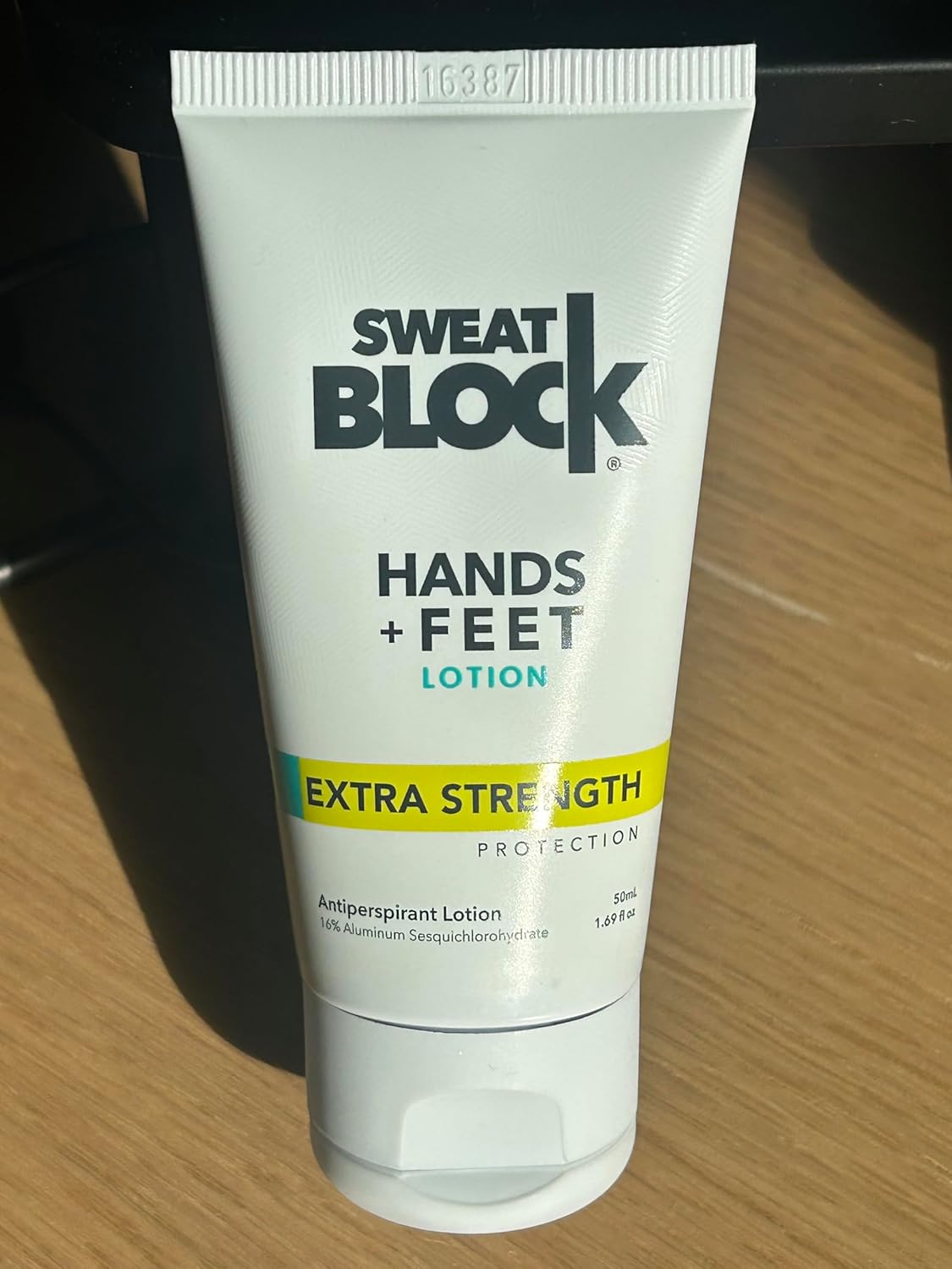 SweatBlock Antiperspirant Lotion for Hands & Feet - CLINICAL STRENGTH for Men & Women - Hyperhidrosis Aid to Stop Excessive Sweating - Reduces Foot Odor - Moisturizing w/ Aloe - Travel Size 1.69 fl oz - Image 8