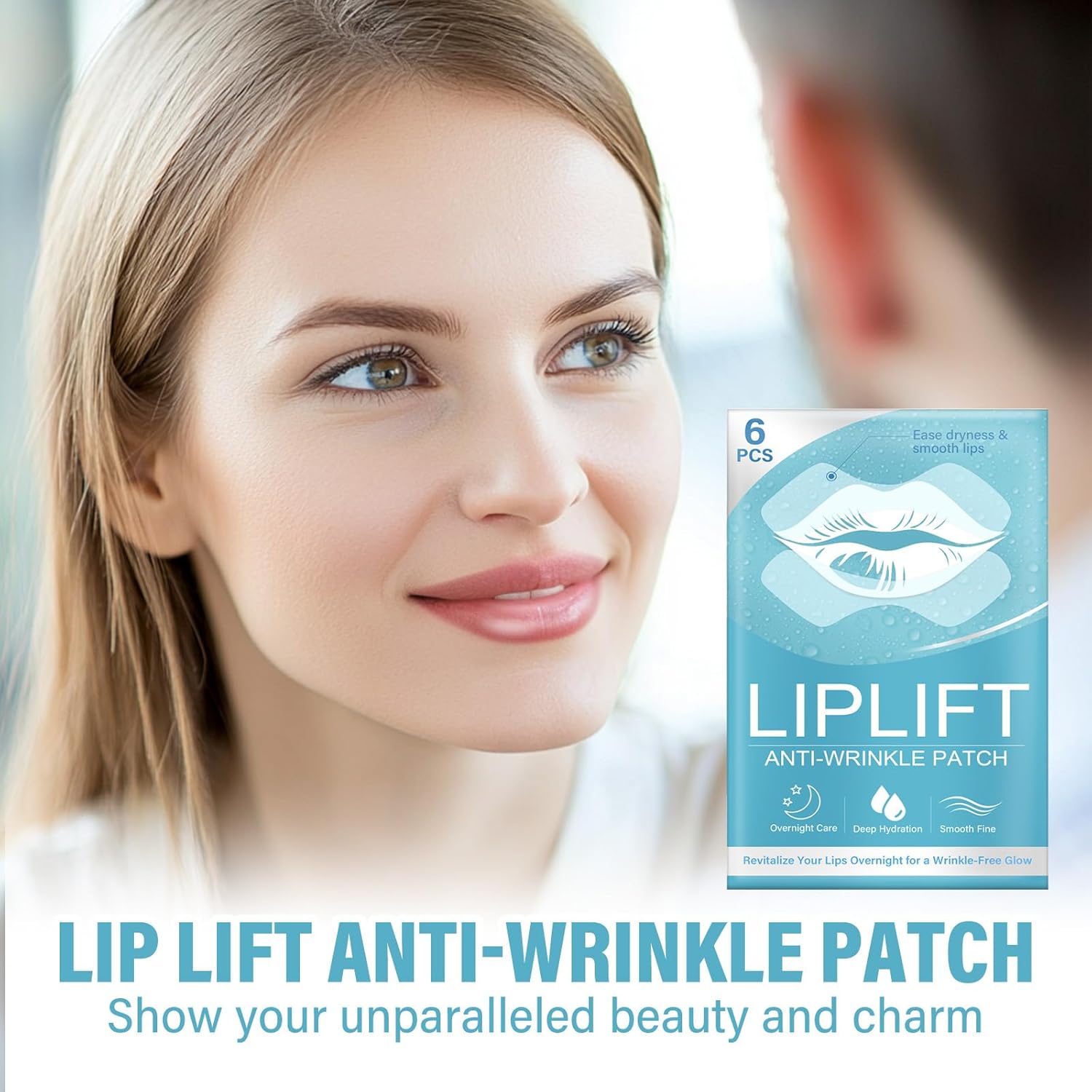 TOMENGBEIAABBCC 3 Pairs Anti-Wrinkle Lip Patches for Smoothing Smile Lines 15ml - Image 2