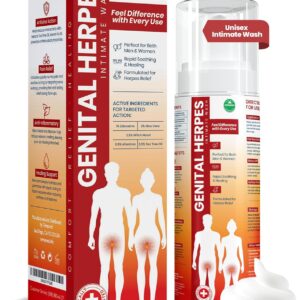 Genital Herpes Intimate Wash | Fast Acting HerpCare | Medicated| Soothes Itching, Tingling & Burning | Soothes Genital Herpes & Genital Discomfort
