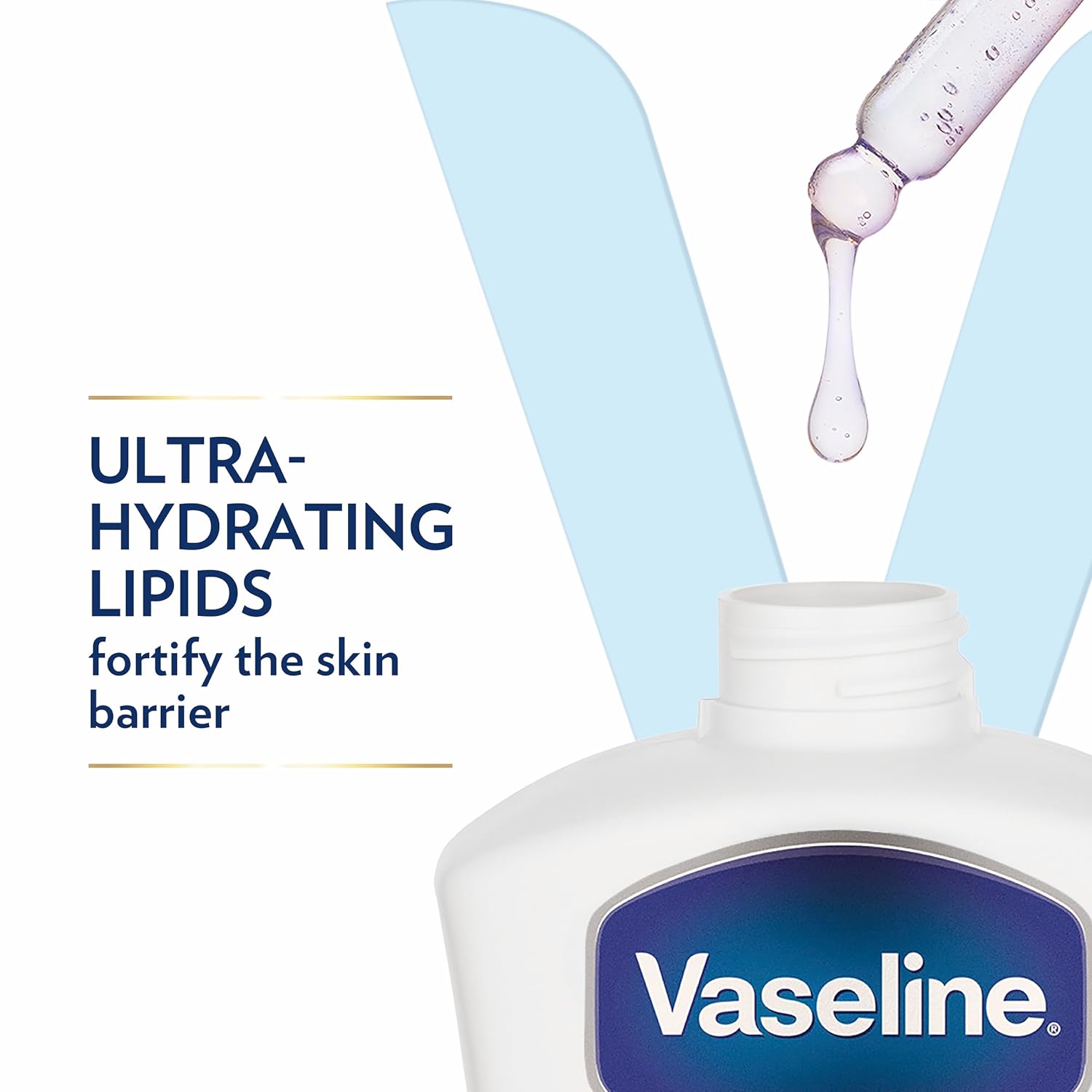 Vaseline Intensive Care Body Lotion for Dry Skin Advanced Repair Unscented Lotion Made with Ultra-Hydrating Lipids + Vaseline Jelly to Repair Extremely Dry Skin 10 oz - Image 3