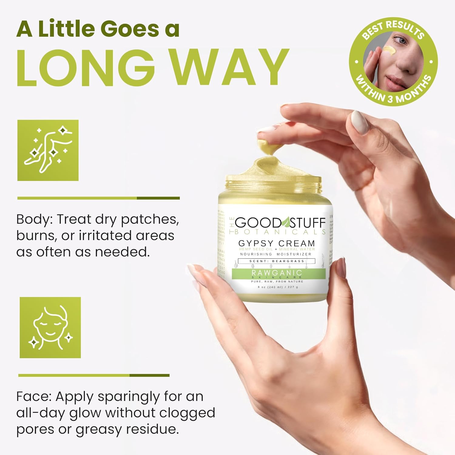 Gypsy Cream 4 oz Organic Hemp Body & Face Moisturizer for Women, Hydrating Formula - Image 7