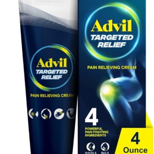 Advil Targeted Relief Pain Relieving Cream, Up to 8 Hours of Powerful Relief of Minor Arthritis Pain, Joint Pain, Lower Back Pain and Muscle Pain - 4 oz