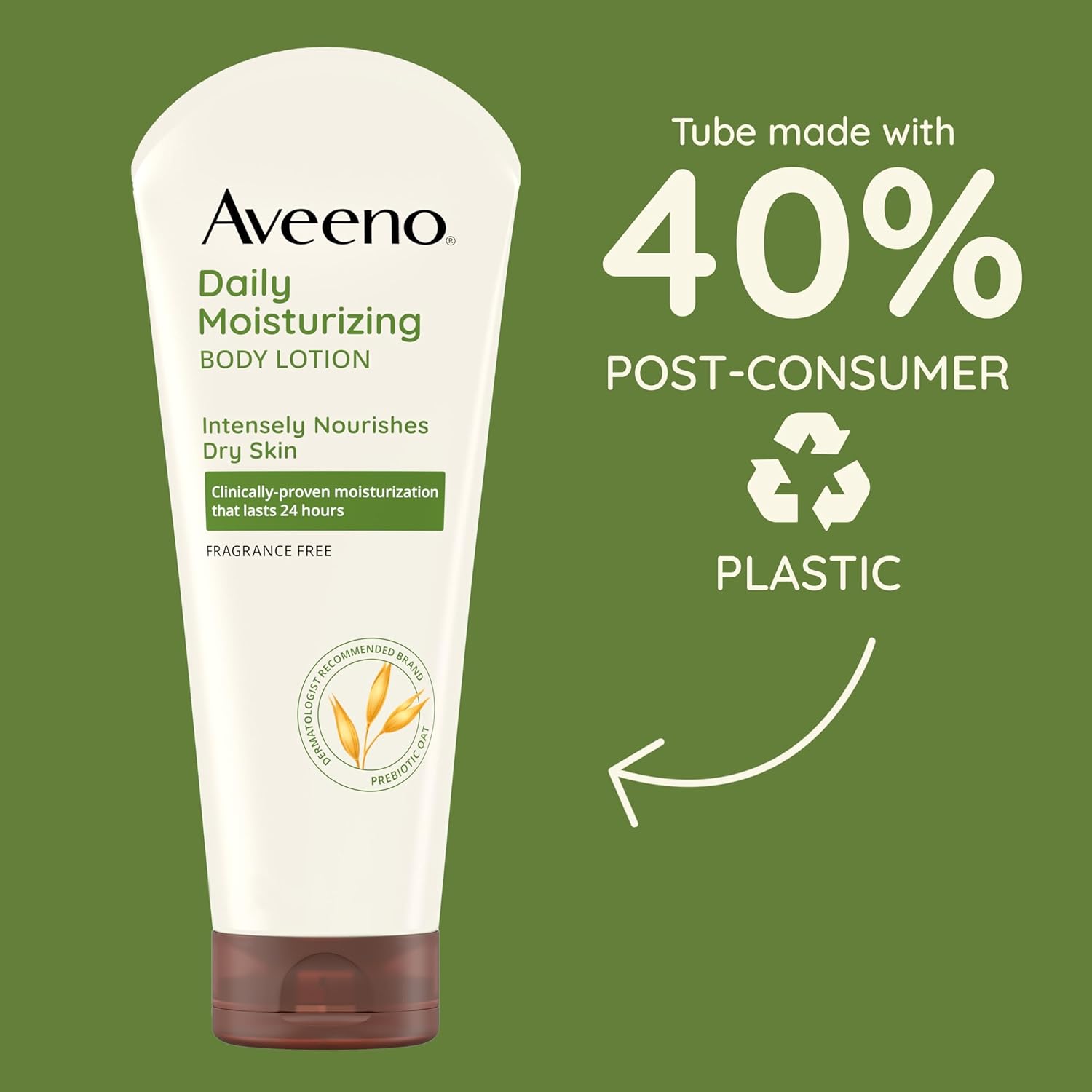 Aveeno Fragrance-Free Daily Moisturizing Dry Skin Lotion Travel Size 3 Pack 2.5 Oz Each - Image 3