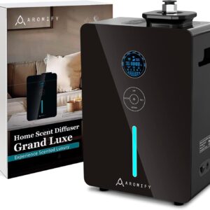 Grand Luxe HVAC Scent Diffuser, Covers 3500 Sq Ft, Essential Oil Diffuser for Home & Spa, Waterless Aromatherapy Diffuser, Bluetooth, HVAC Accessories Included, Scheduled Timer (Oil Sold Separately)