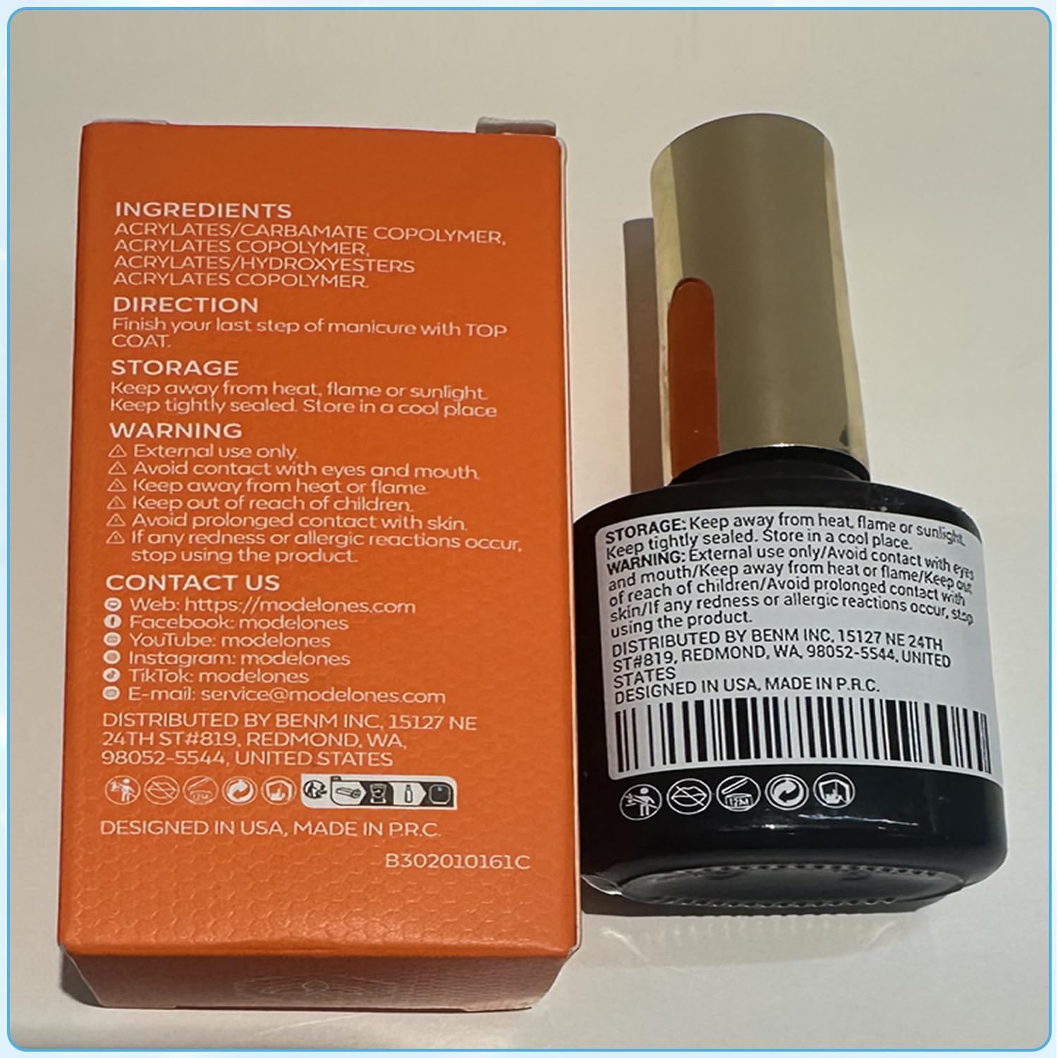 modelones Gel Top Coat, 15ml No Wipe Gel Nail Polish High Gloss Top Coat Shiny Long Lasting Clear Top for Acrylic Nails, Need U V/LED Lamp for Home DIY Gift and Summer Nail Salon - Image 9