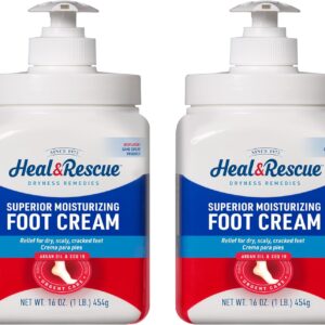 Profoot Heel Rescue Foot Cream 16 Ounce Bottle, 2 Pack, for Cracked, Calloused or Chapped Skin