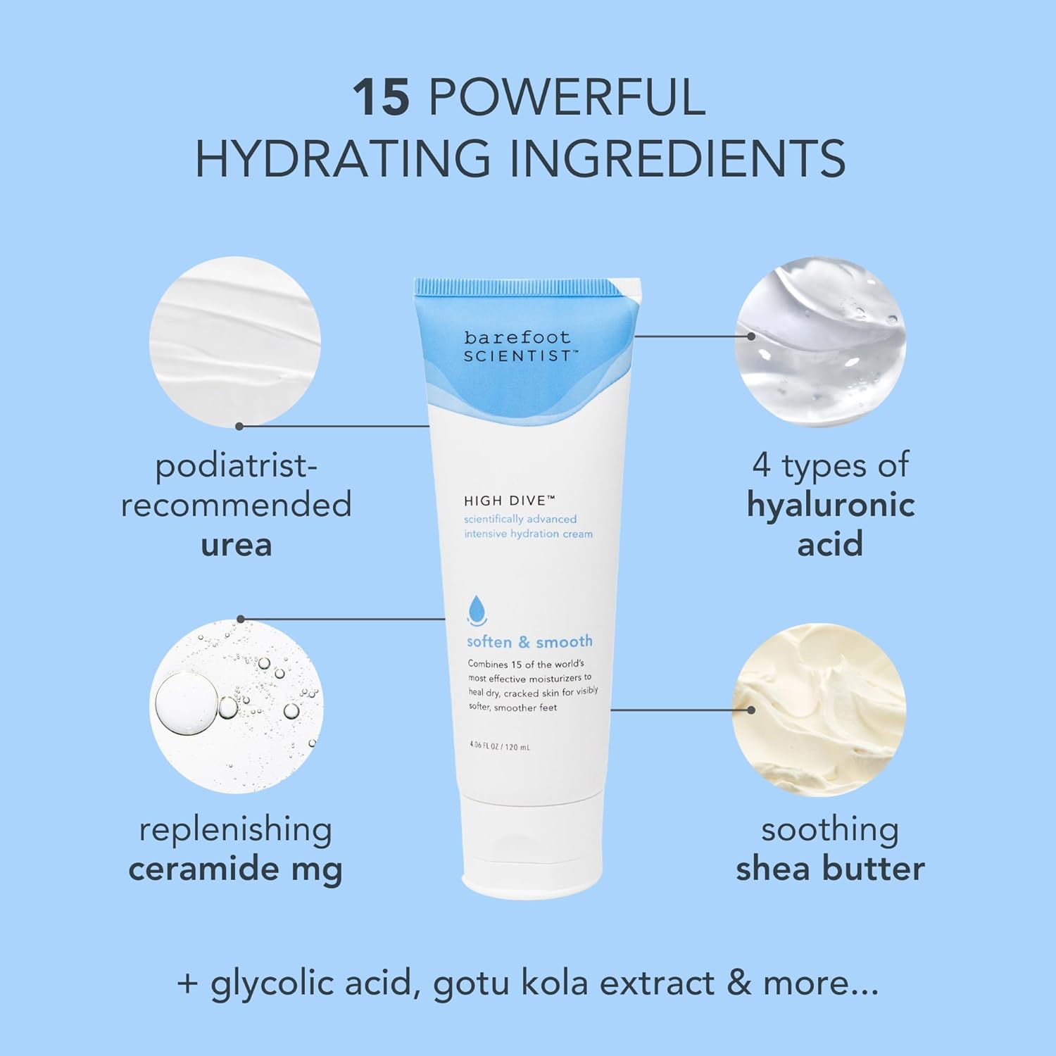 Barefoot Scientist High Dive Intensive Hydration Foot Therapy Cream, Specialized Moisture for Dry Feet and Cracked Heels - Image 4