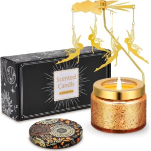 Girl with Wings Rotating Scented Candles Gift Set for Birthdays, Christmas, Thanksgiving, or As A Unique Present for Your Mom, Sister, Girlfriend, Colleagues, Friends, or A Dear Friend