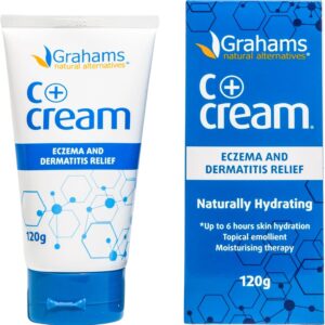C+ Eczema Cream for Adults - Lotion for Extremely Dry Skin, Redness, Itch Relief & Dermatitis - Manuka Honey & Calendula - Clinically Proven - Steroid-Free (1 x 4.23oz)