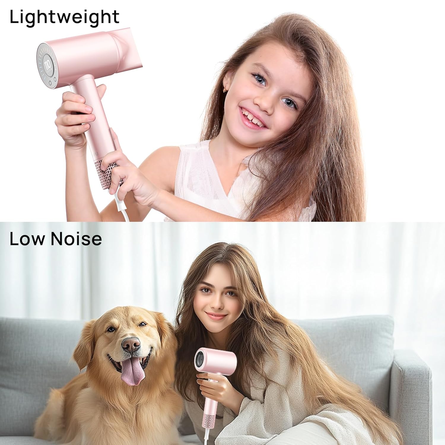 CONFU Professional Lightweight Ionic Hair Dryer 110000 RPM Fast Drying with Magnetic Diffuser - Image 7