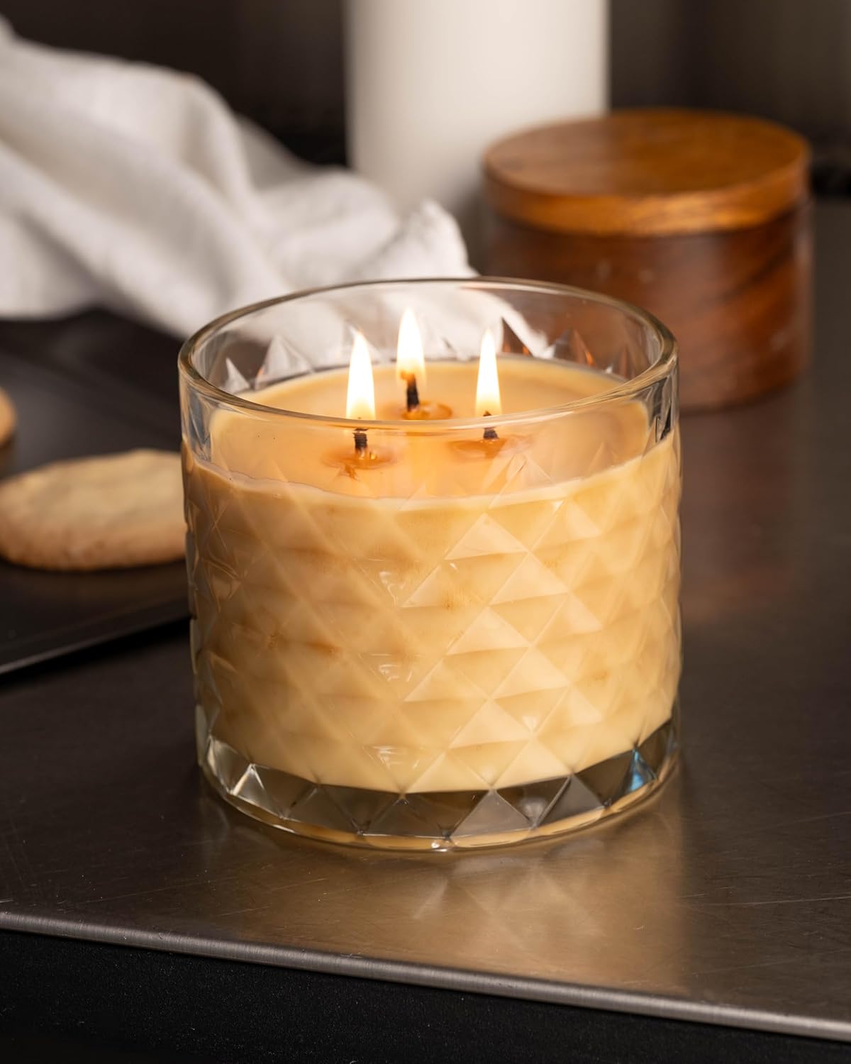 Gold Canyon Original Medium Candle, Sugar Cookie Scented Candle, 14 oz., Three Wicks, 100% Natural Soy Wax Candle, Notes of Creamy Butter, Sweet Sugar, and Smooth Vanilla | 35+ Hours of Burn Time - Image 3