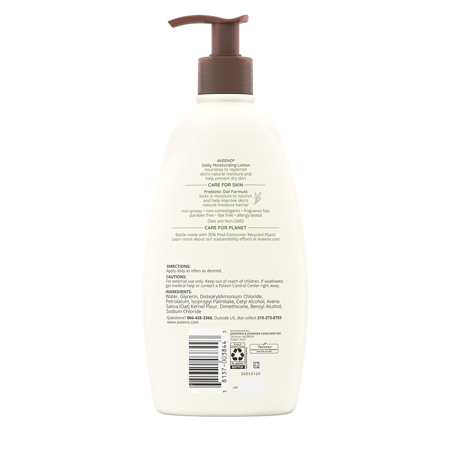 Aveeno Daily Moisturizing Lotion 18 oz Two Pack Paraben-Free Gentle Formula - Image 9