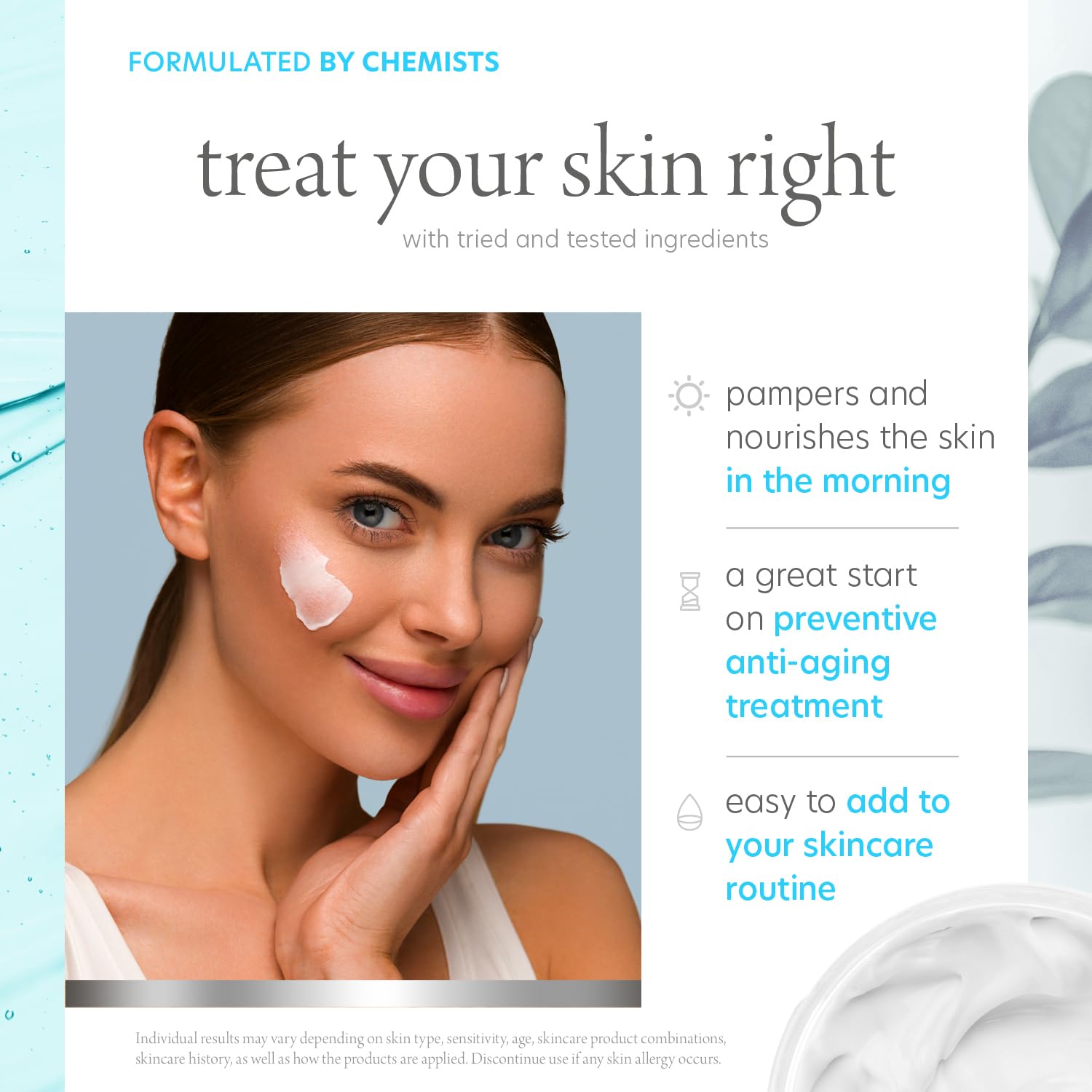 Hyaluronic Acid Vitamin E Daily Face Moisturizer 50ml for All Skin Types - Image 2