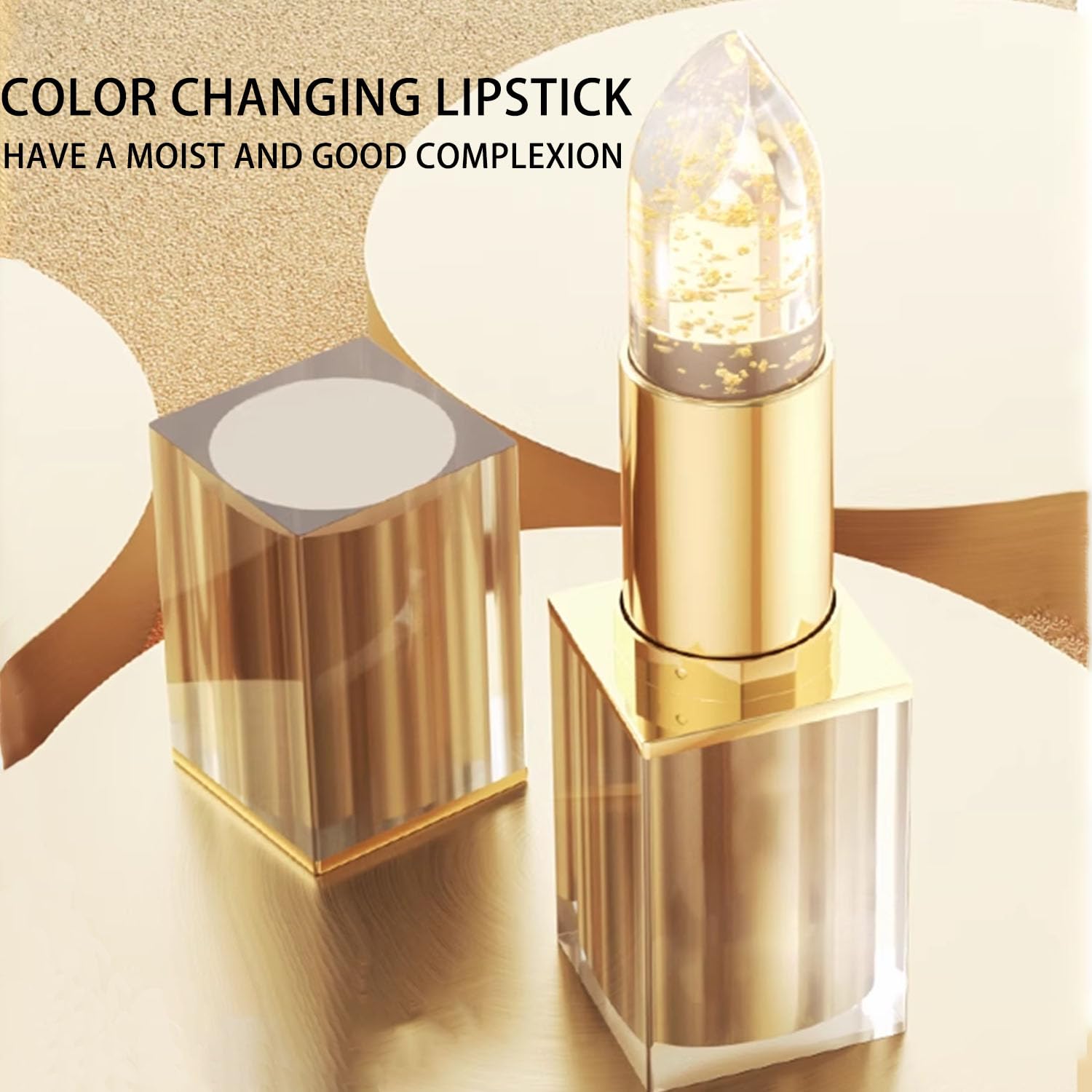Transfer Color Changing Lipstick, Gold Crystal Color Changing Lipstick, Long Lasting Nutritious Lip, Magic Temperature Color Change Lip - Image 5