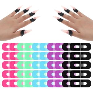 100 Piece U-Shaped Nail Polish Protector for Fingers, Disposable Peel Off Spill Proof Nail Stickers, Gel Cuticle Protector for French Nail Stickers Stamping Tool DIY Design Nail Art Accessories