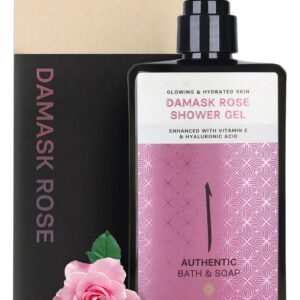 AUTHENTIC BATH & SOAP Rose Body Wash for Normal Skin – Soothing Shower Oil with Rose Water & Essential Oils, Vegan, Cruelty-Free, Hydrating Body Wash Women, 16.9 Fl Oz