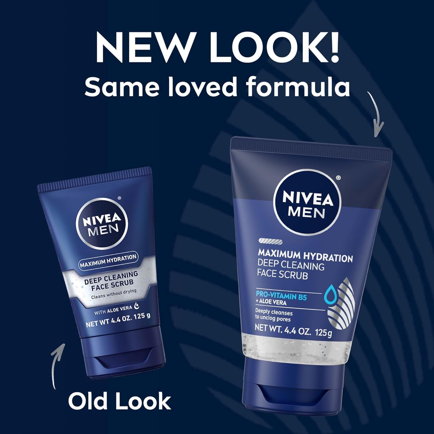NIVEA MEN Maximum Hydration Deep Cleaning Face Scrub with Aloe Vera, Skin Care Gifts for Dad, 4.4 Oz Tubes, Pack of 3 - Image 2