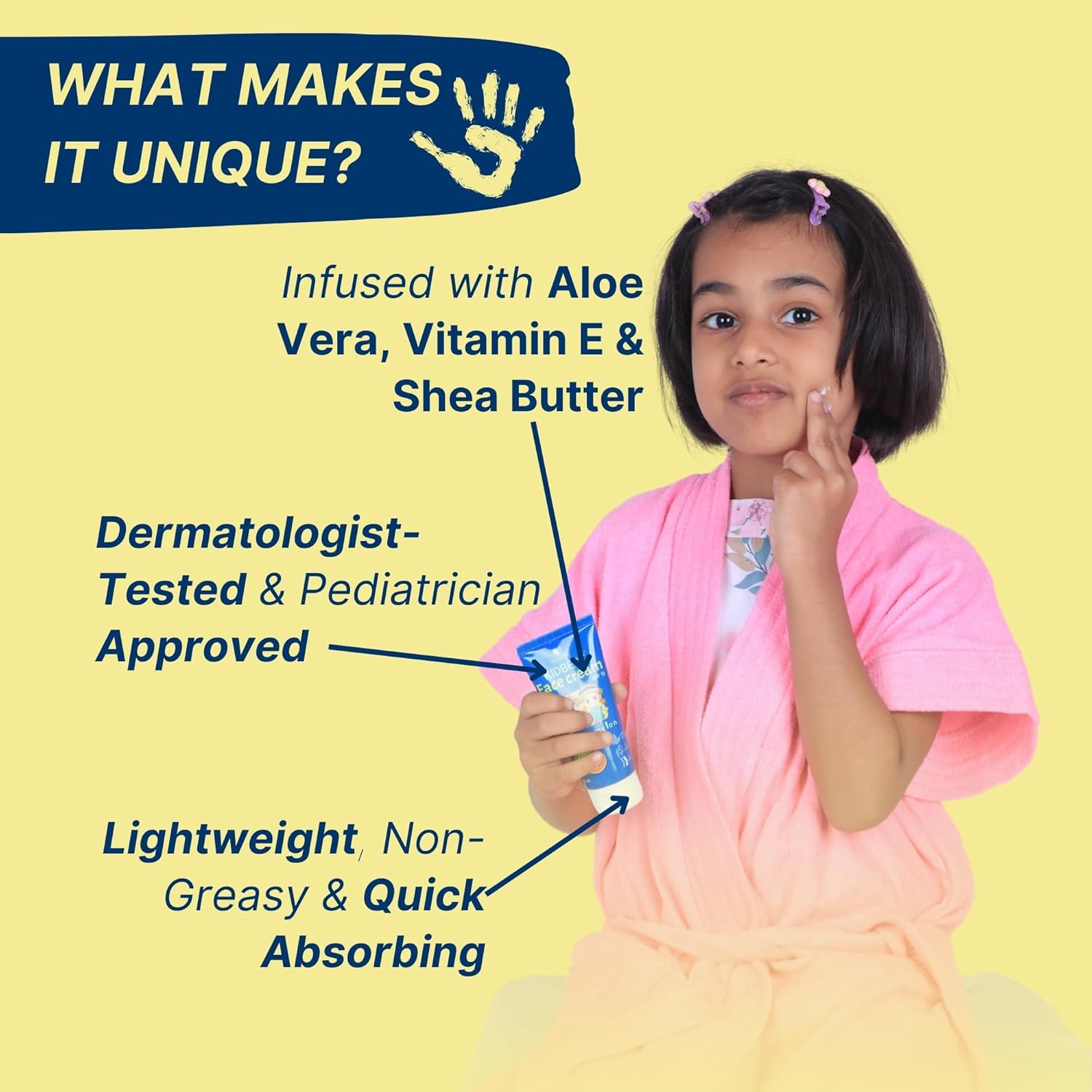 Kidbest Face Cream for Kids, SPF 15, Safe for Sensitive Skin & Unscetened, Tear, Paraben, SLS free, Watermelon Flavor, 50ml - Image 3