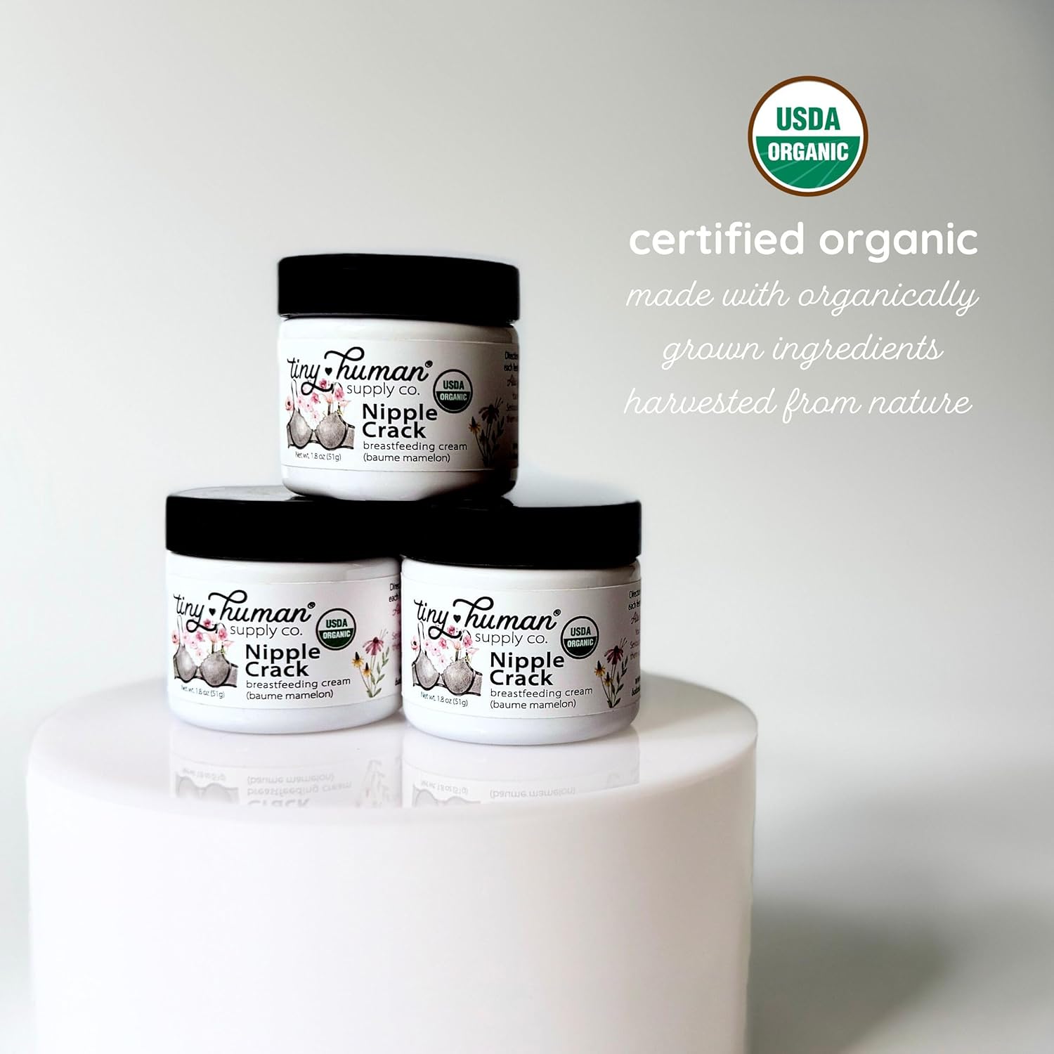 Organic Lanolin-Free Nipple Butter 3 Pack for Breastfeeding Mothers - Image 3