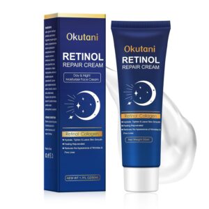 Retinol Cream for Face, Skin Tightening Cream for Face with Collagen and Hyaluronic Acid, Anti-Aging Face Moisturizer, Firming Skin Care Neck & Décolleté, Instant Lift, 1.7 fl oz