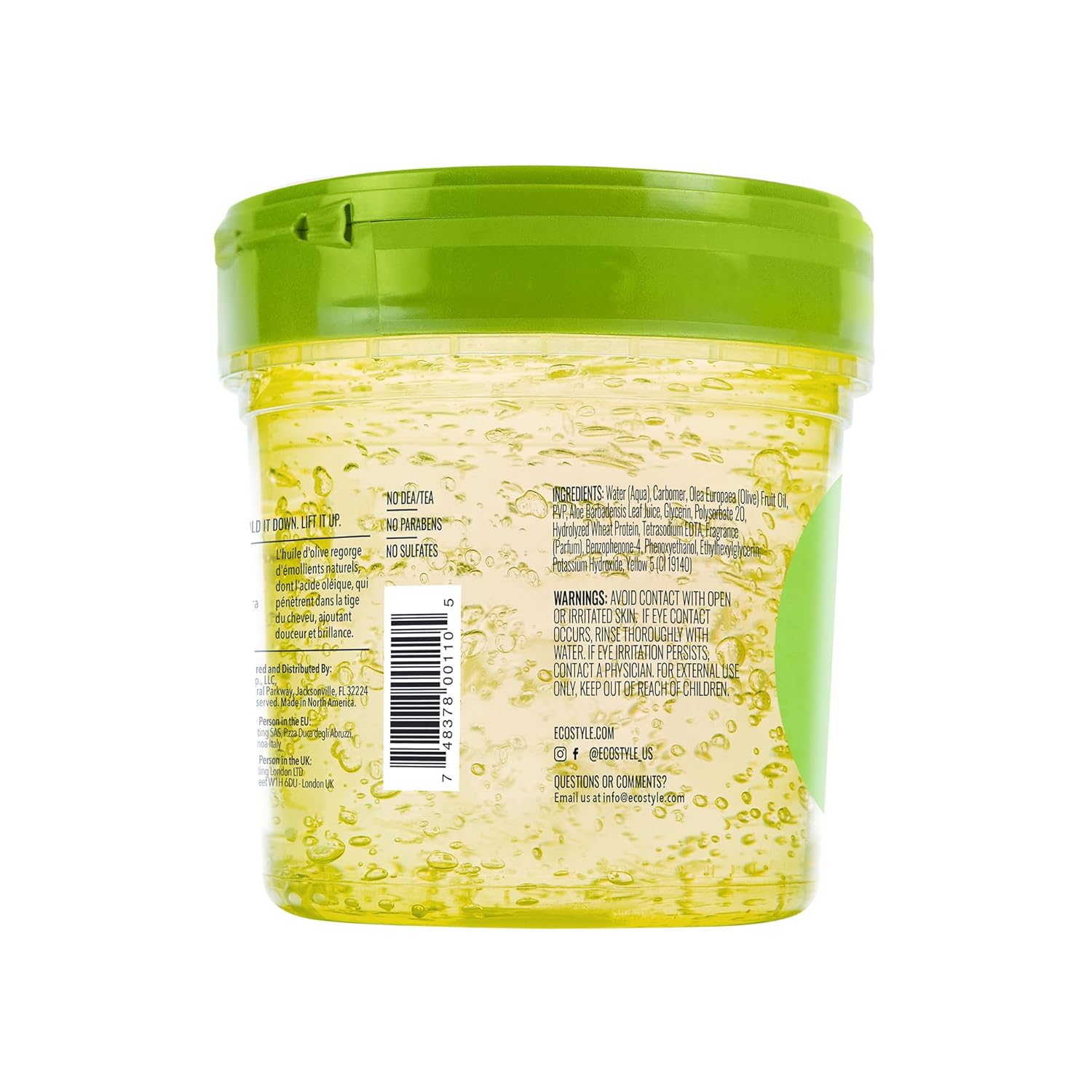 Eco Style Gel Olive Oil Styling - Adds Shine and Tames Split Ends - Delivers Moisture to Scalp - Nourishes And Repairs - Provides Weightless and Superior Hold - Ideal for all Hair - 8 oz - Image 5