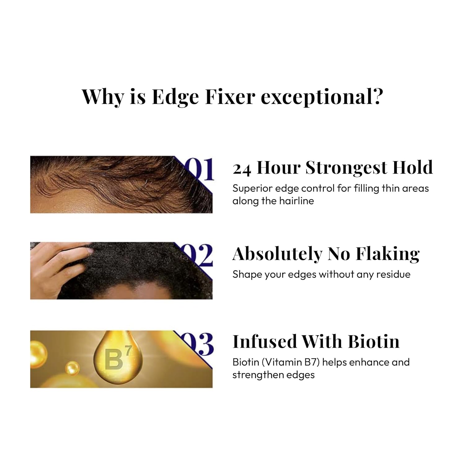 Red by Kiss Edge Fixer Extreme Hold, Strong Edge Control with 24-Hour Hold, Infused with Biotin for Nourishment & Hydration, No Flaking or Oily Residue (3.38 Fl.oz.) - Image 4