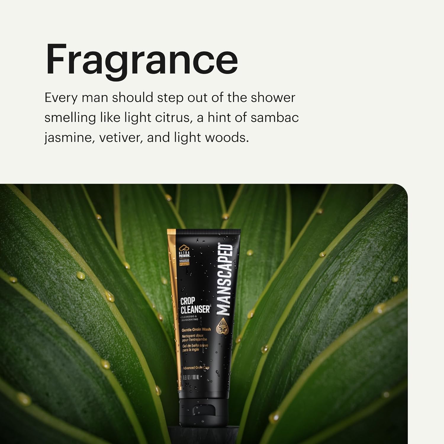 MANSCAPED® Crop Cleanser® Groin Wash, Men’s UltraPremium Invigorating Formula for Below-The-Waist Cleaning, Refreshing Shower Gel For Men Infused with Vitamin E and Aloe, Vegan body wash (6 oz) - Image 5