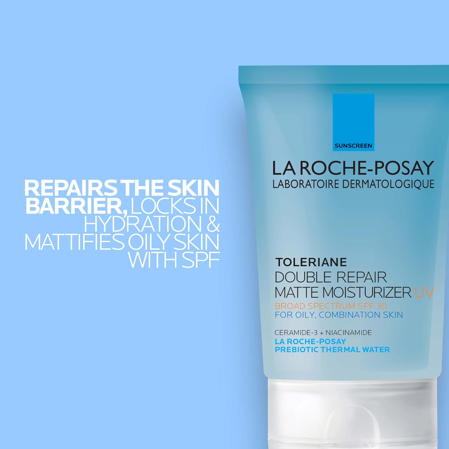 La Roche-Posay Toleriane Double Repair Matte Moisturizer 3 oz for Oily Skin SPF 30 - Image 3