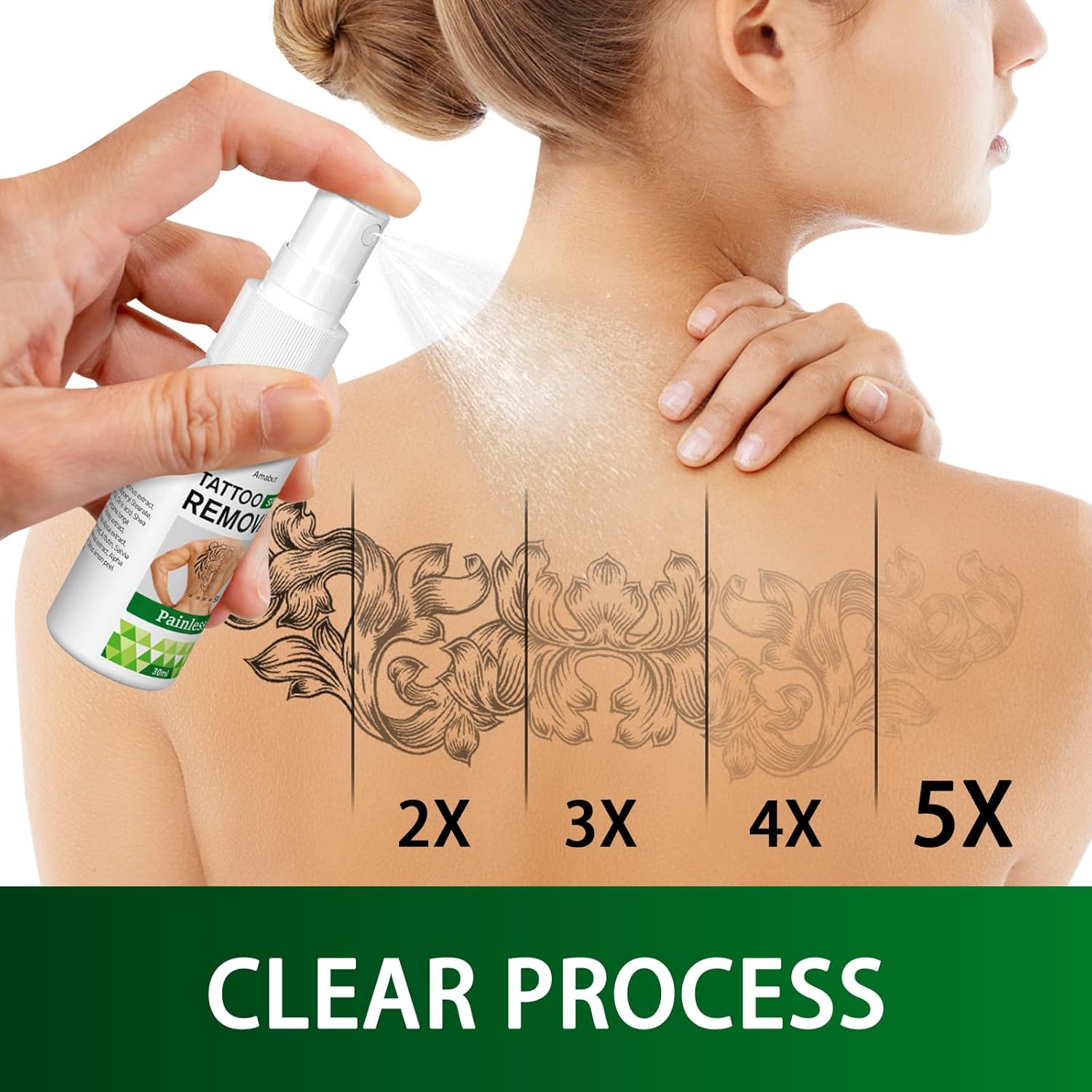 Tattoo Remover-Tattoo Removal Cream That Works, Painless Tattoo Fade Cream for Men & Women-Quick Absorption & No Scars Left, Natural Ingredients, 1 fl oz (30ml) - Image 3