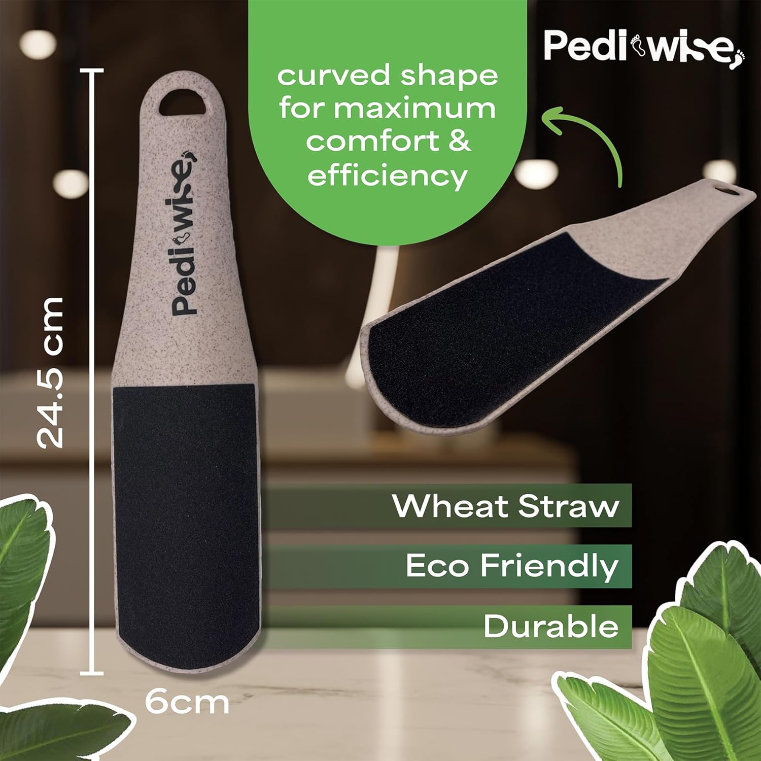 Professional Foot Scrubber Foot File for Dead Skin & Callus Remover - Extra Large Double Sided Pumice Stone for feet - Recommended by Podiatrists - Image 4
