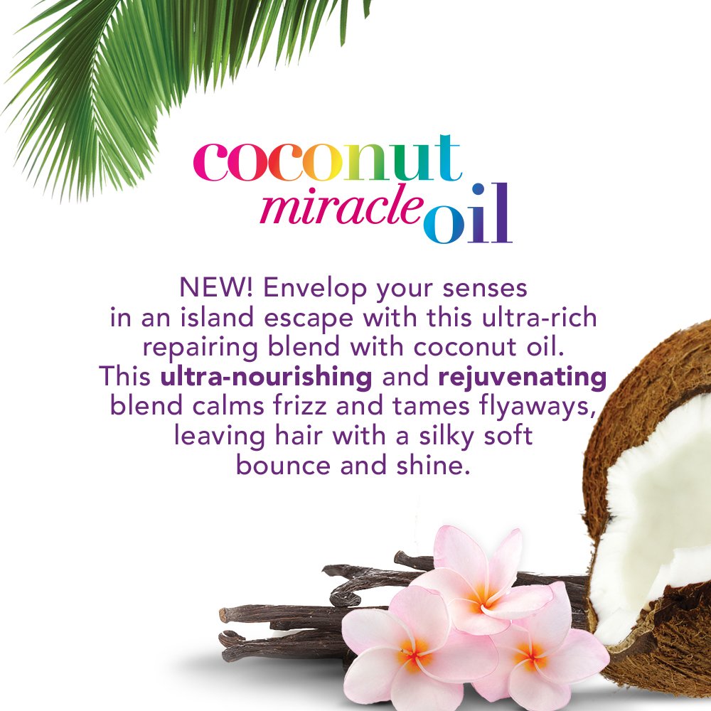 OGX Coconut Miracle Oil Extra Strength Dry Shampoo 5oz for Refreshing Hair - Image 4