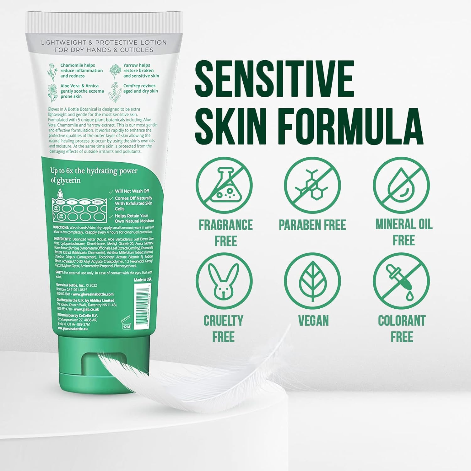 Gloves In A Bottle Shielding Lotion - Great for Dry Itchy Skin! Grease-less and Fragrance Free! Second Skin for Hands & Body (3.4 Fl Oz (Pack of 2), Botanical) - Image 6