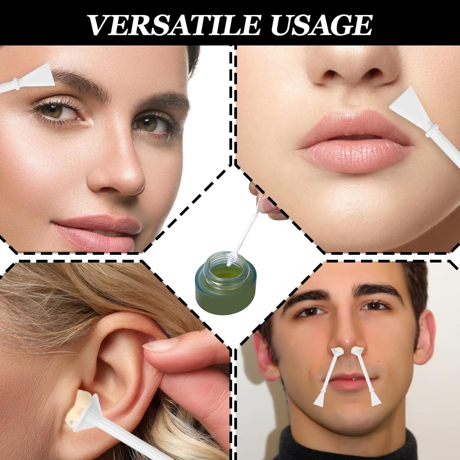 100 Pcs Disposable Nose Wax Sticks Spatulas for Hair Removal - Image 7
