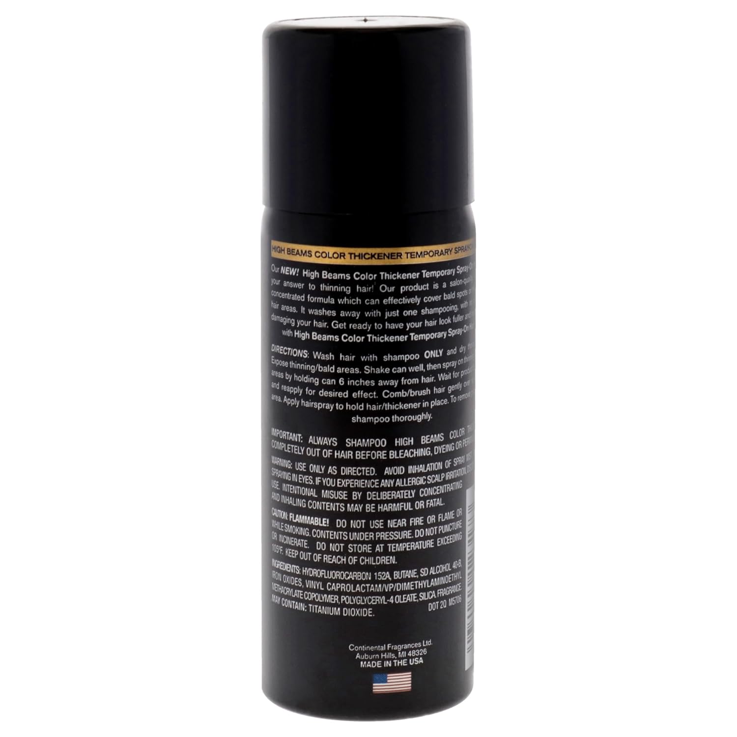 Salon Grafix High Beams Black Temporary Hair Color Spray 2.7 oz Unisex - Image 7