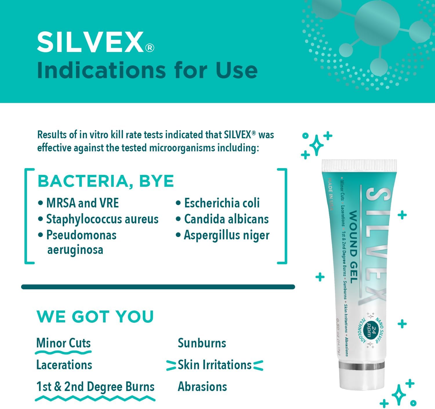 SILVEX Wound Gel 2 oz for Fast Healing and Gentle Pain Relief - Image 5