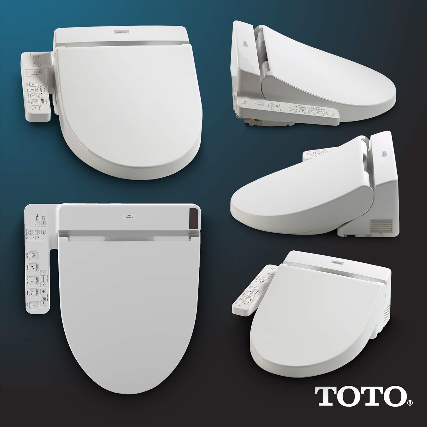 TOTO SW2034#01 C100 Electronic Bidet Toilet Cleansing Water, Heated Seat, Deodorizer, Warm Air Dryer, and PREMIST, Elongated, Cotton White - Image 7