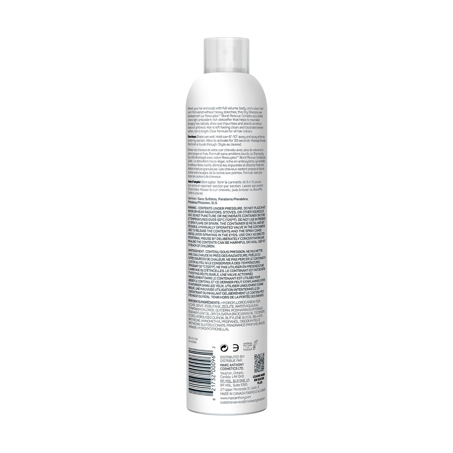 Marc Anthony Bonding Dry Shampoo - Invisible Detox for Damaged Hair, Repair Bond + Rescuplex for Moisturizing, Strengthening Hair Bonds & Fuller Look, 7 oz - Image 2