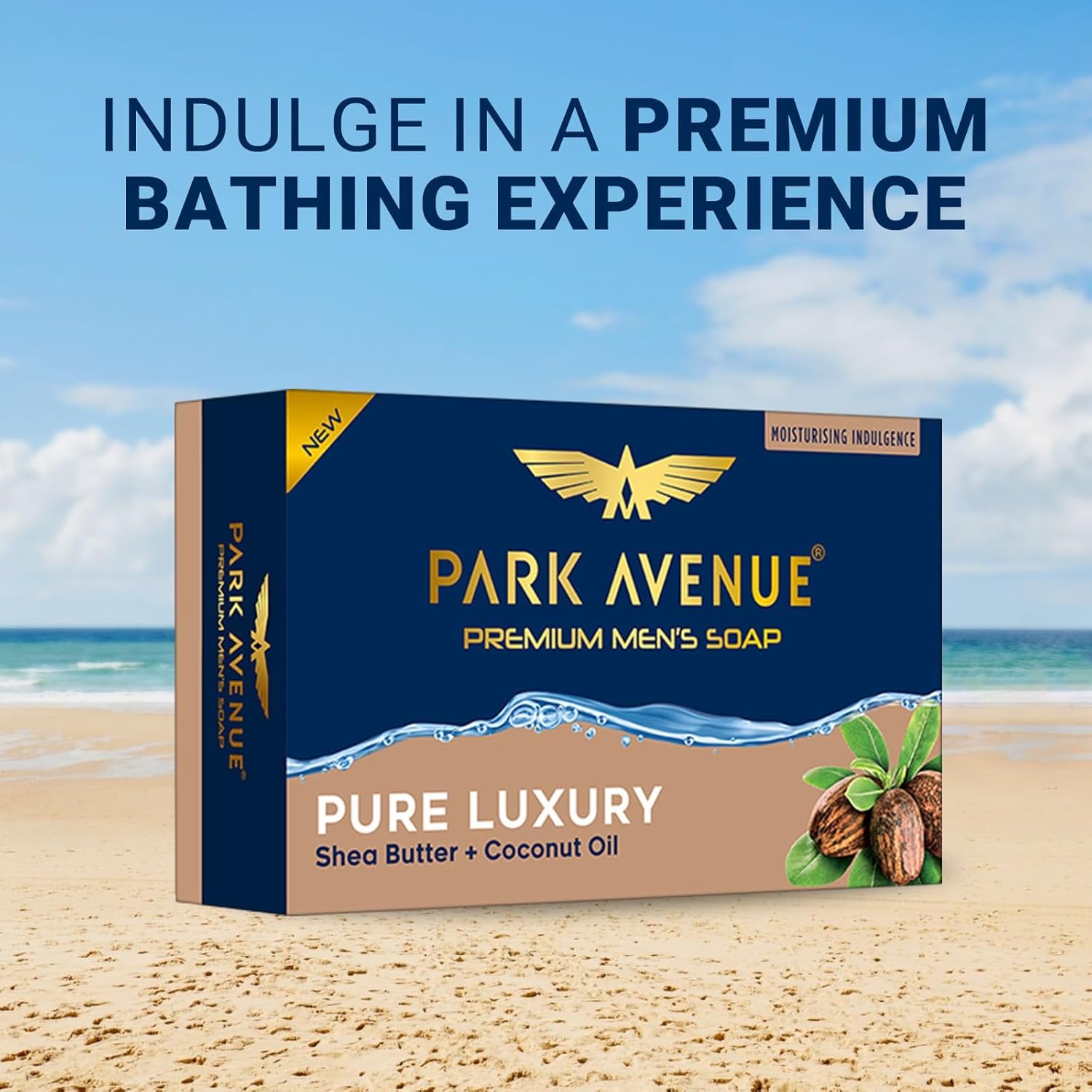 Park..Avenue. Premium Menโs Soaps for Bath โ Pure Luxury | 125g (Pack of 4) | Enriched with Shea Butter & Coconut Oil | Grade 1 Soap | For All Skin Types - Image 3
