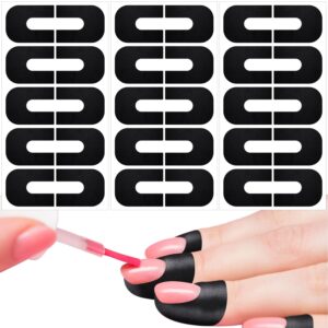 30 PCS Nail Polish Protector for Fingers, U Shape Nail Polish Protectors, Gel Nail Sticker, Finger Protection Cuticle Protector Tape for Nail Painting