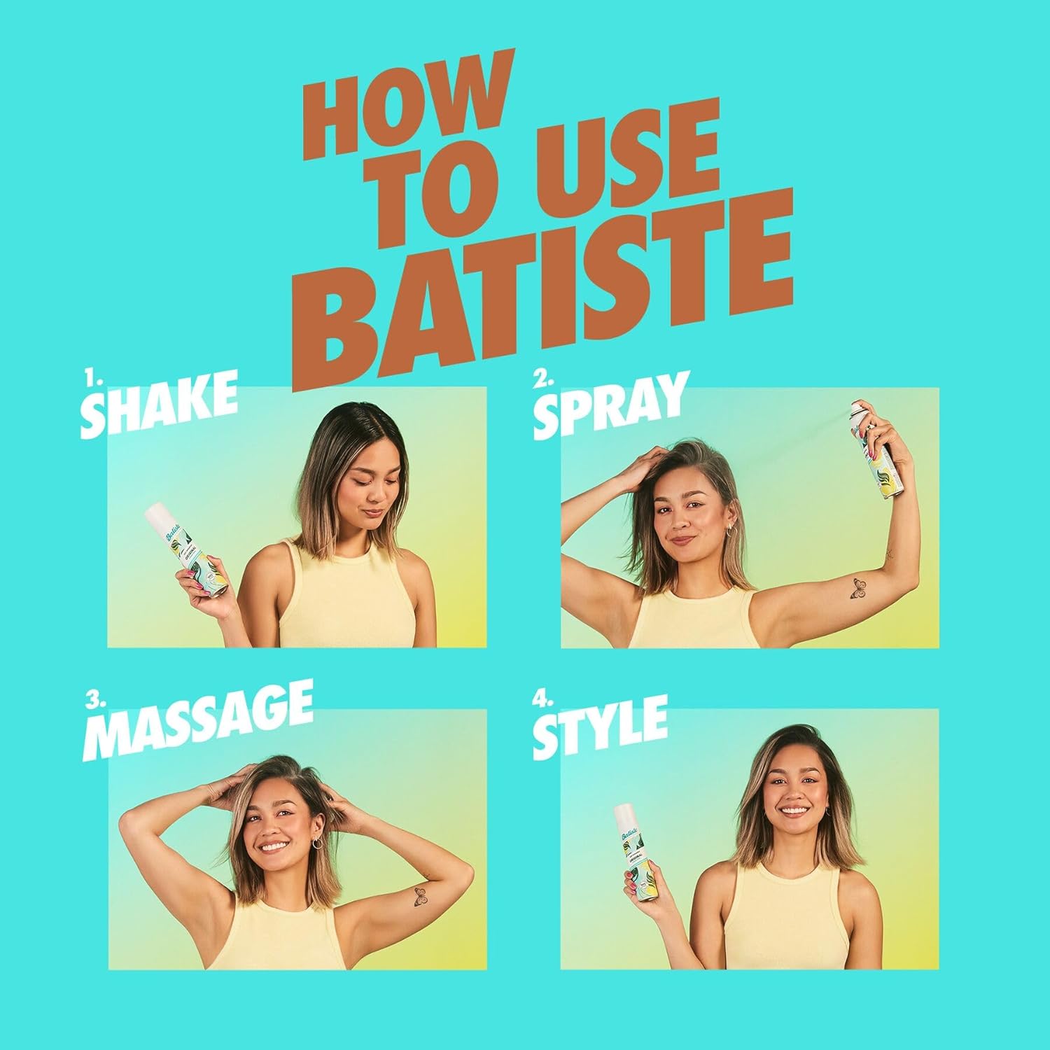 Batiste Original 3 Piece Dry Shampoo Set 5.13 oz Each - Image 3